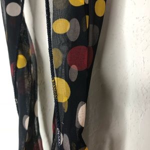 Navy and Polka Dot Scarf